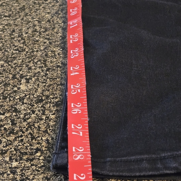 Eunina Juniors' Size 3 w26 Black Denim Skinny Leg Jeans Lo Rise Made in USA - Picture 14 of 16